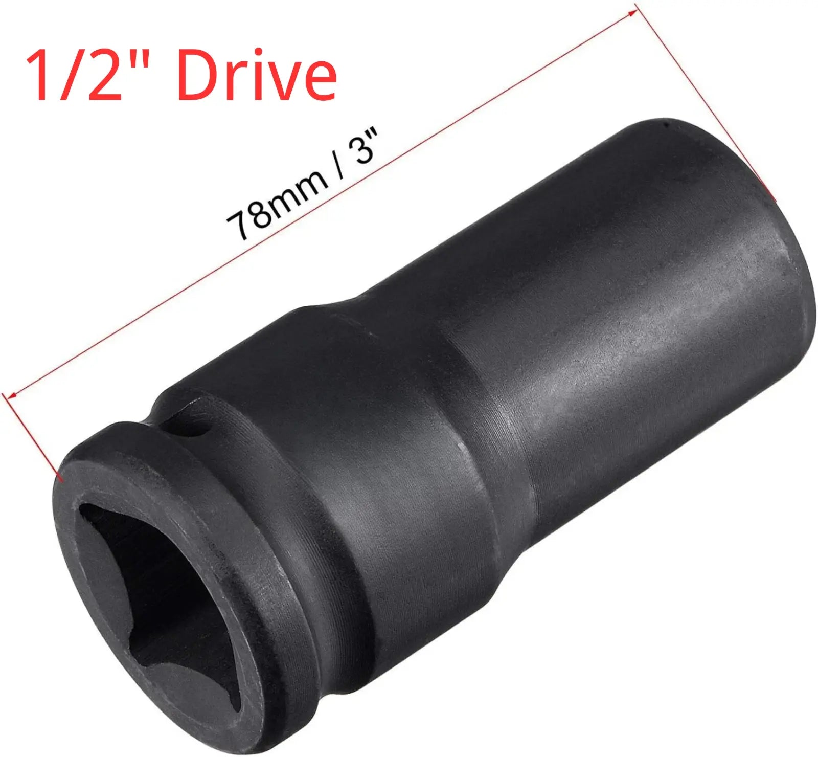 1/2" Drive Impact Deep Socket CR-MO 6 Point Metric 8mm-36mm JR AIR TOOLS