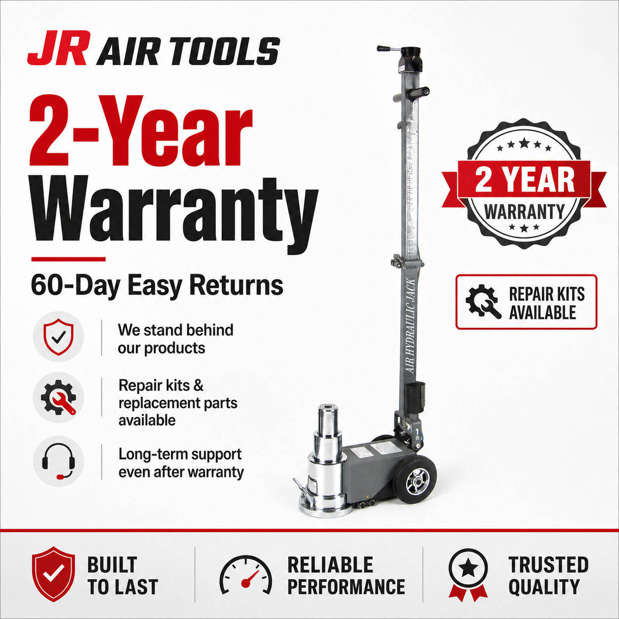 2-Year Warranty + Easy 60-Day Return Period