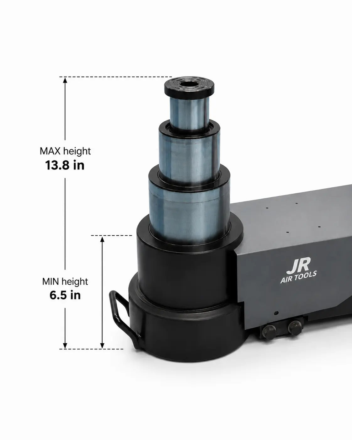 3-Stage Air/Hydraulic Service Jack 80 Ton - JR AIR TOOLS