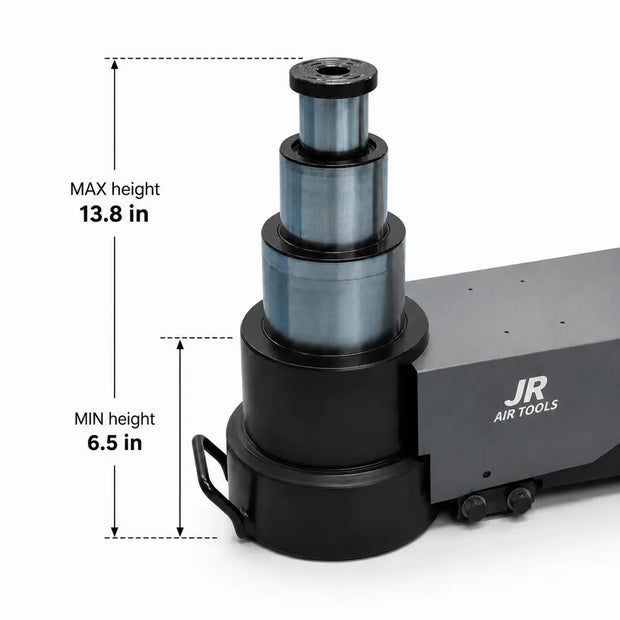3-Stage Air/Hydraulic Service Jack 80 Ton - JR AIR TOOLS