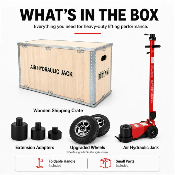 80/40 Ton Air Hydraulic Jack Heavy Duty - JR AIR TOOLS