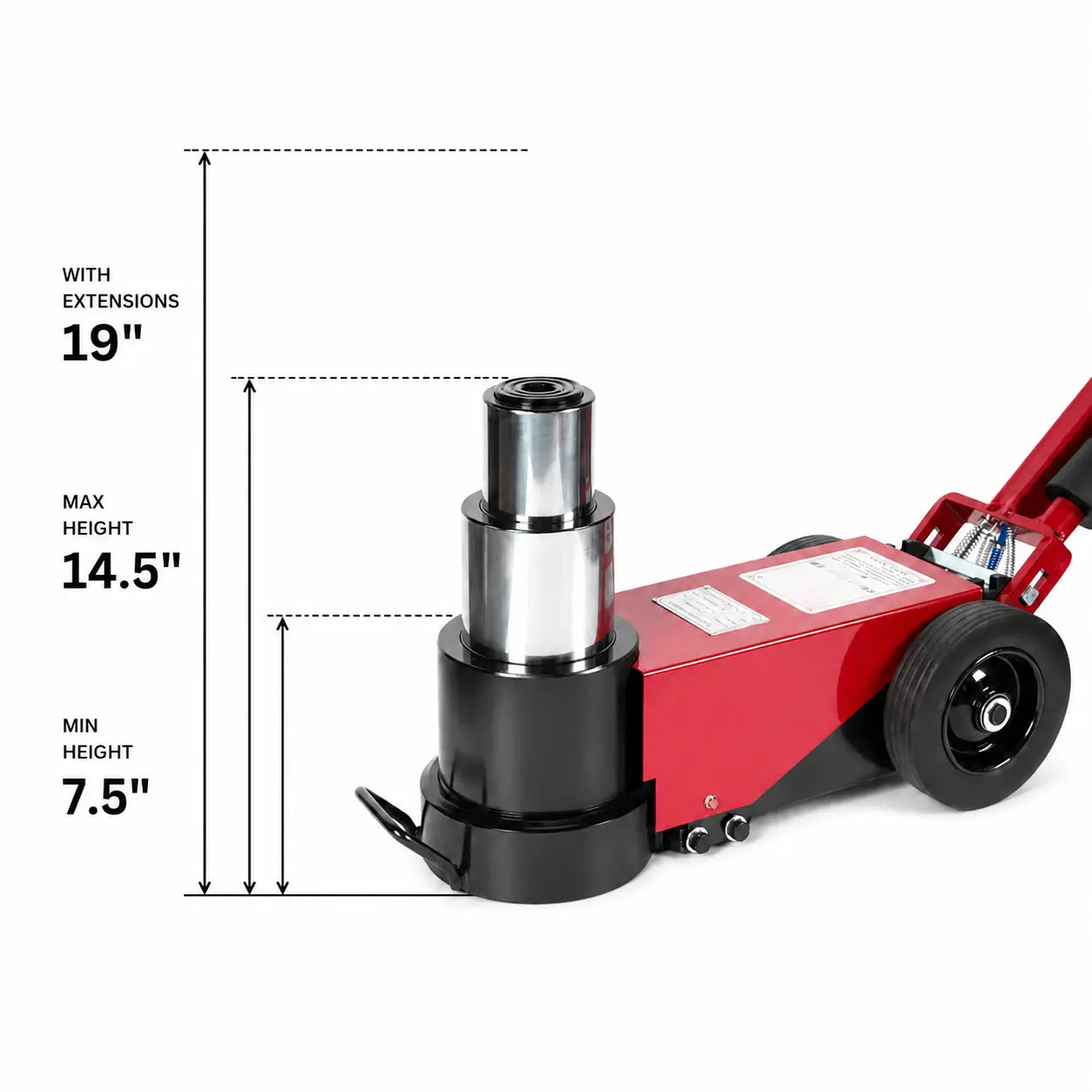 80/40 Ton Air Hydraulic Jack Heavy Duty - JR AIR TOOLS