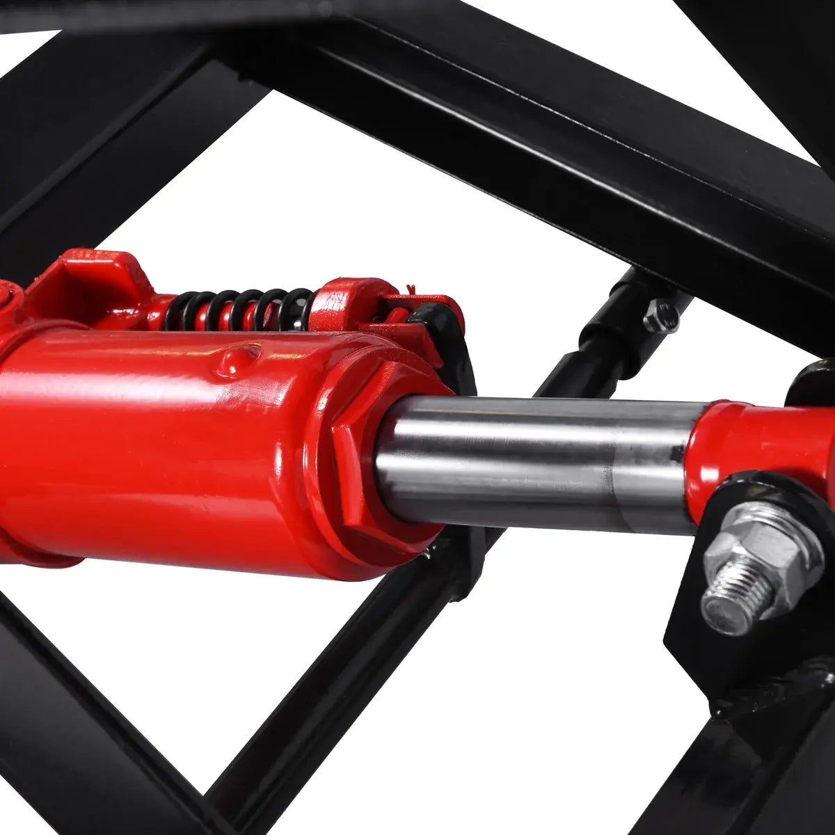 Air/Hydraulic Motorcycle Lift Table 1,200 lbs. + Manual Foot Pad JR AIR TOOLS