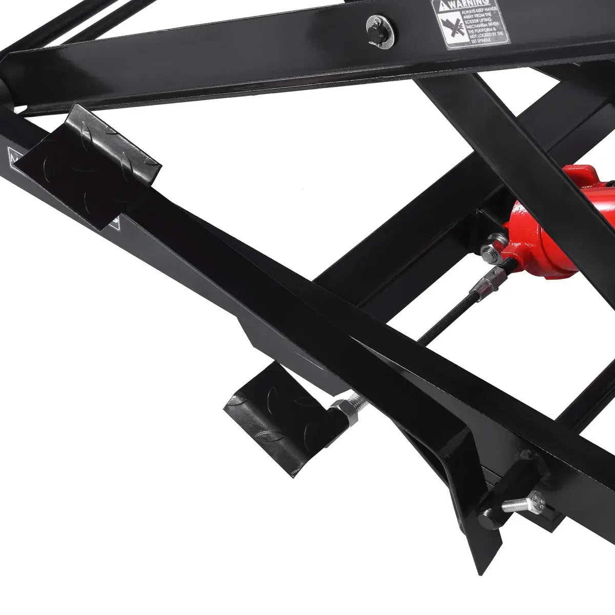 Air/Hydraulic Motorcycle Lift Table 1,200 lbs. + Manual Foot Pad JR AIR TOOLS