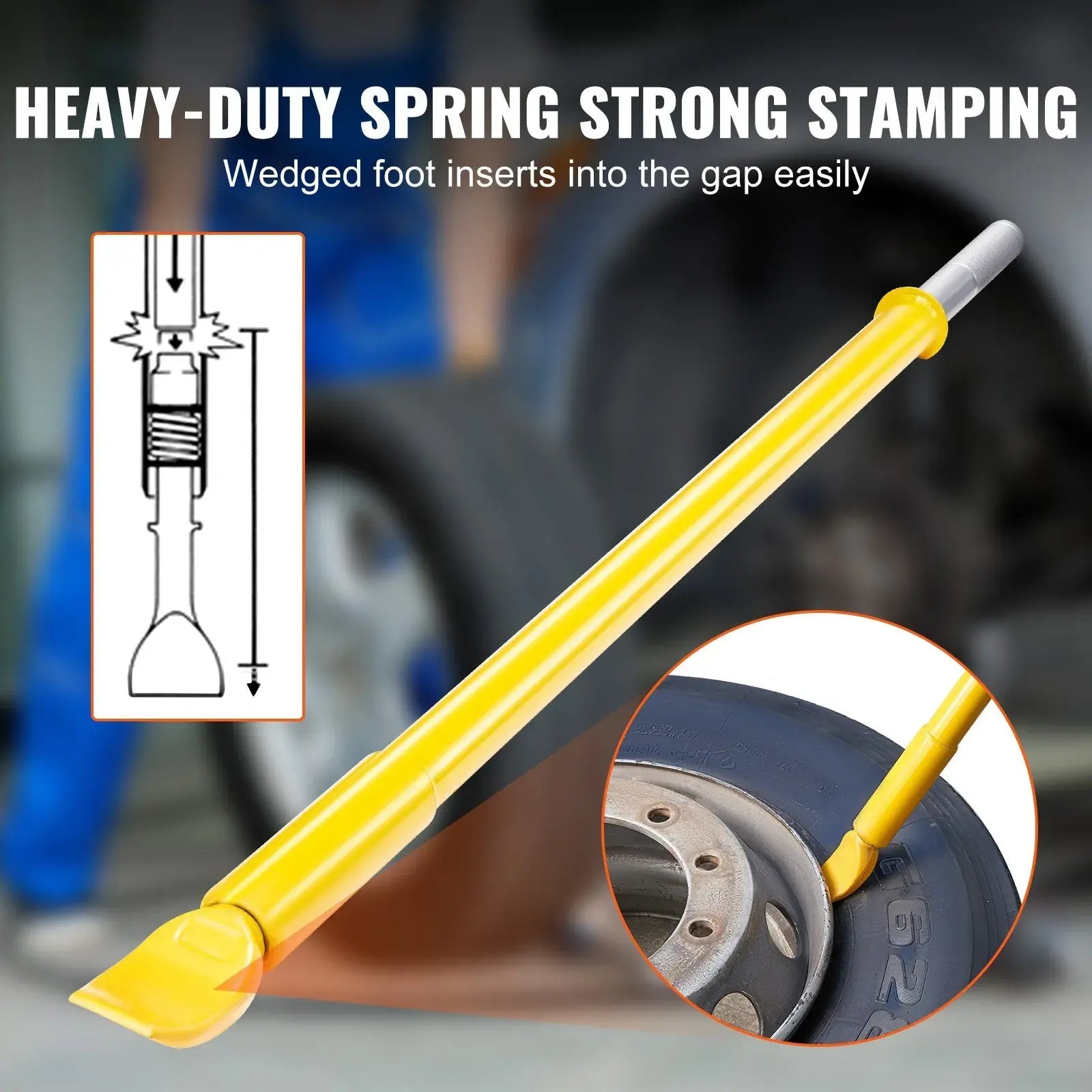 Tire Bead Breaker Slide Hammer, 46.3" Length Heavy Duty Steel Tire Bead Breaker - JR AIR TOOLS