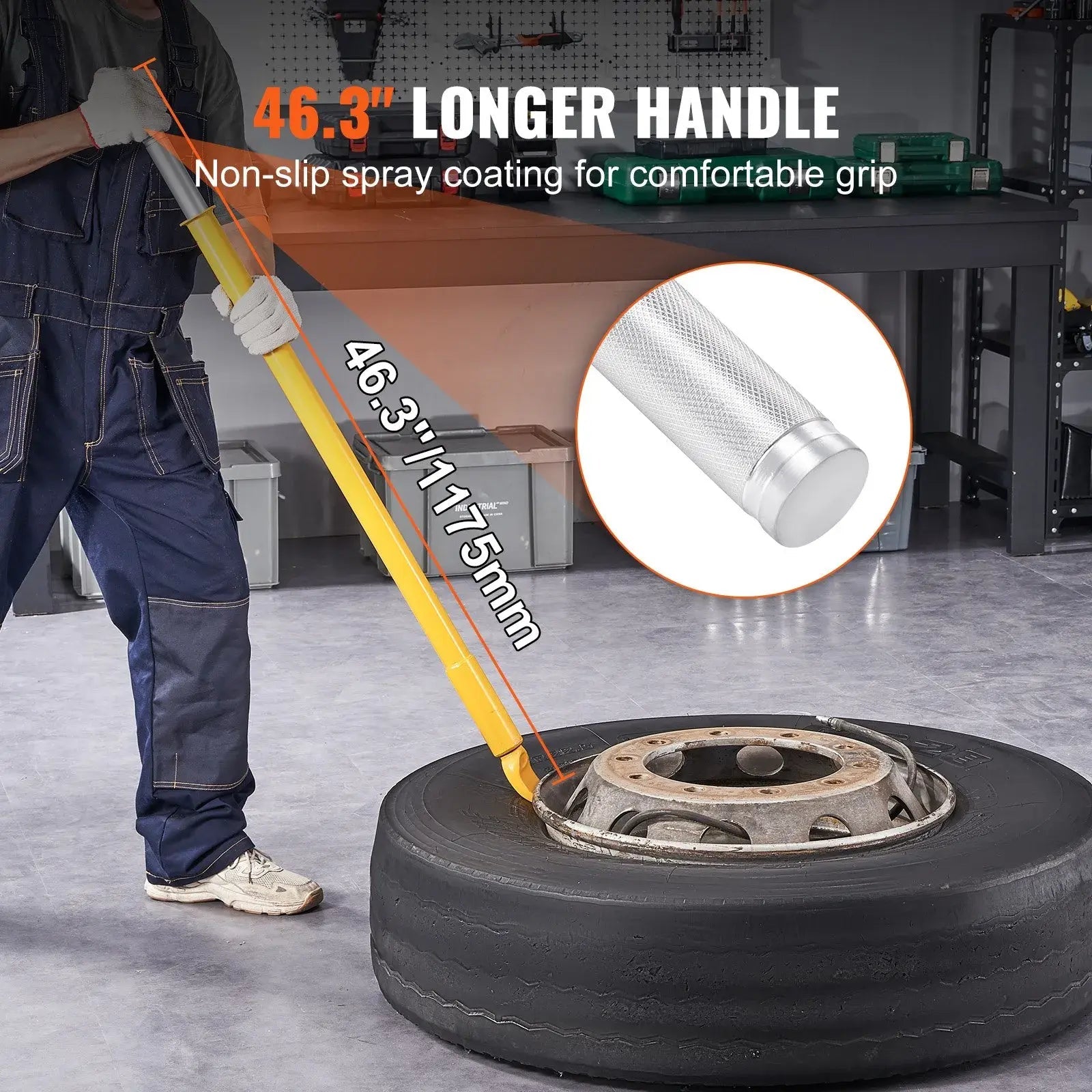 Tire Bead Breaker Slide Hammer, 46.3" Length Heavy Duty Steel Tire Bead Breaker - JR AIR TOOLS